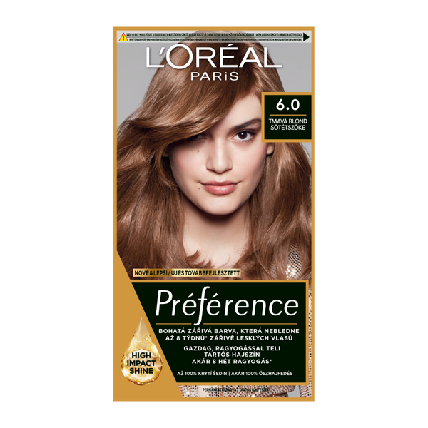 L'Oréal Paris Préférence hajfesték /6.0 sötétszőke - 1 db