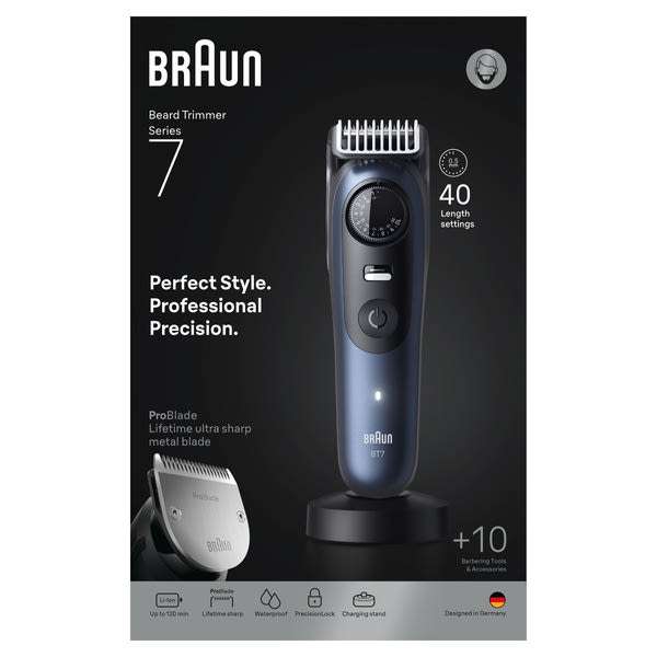 Braun Series 7 szakállvágó BT7540 /kék - 1 db