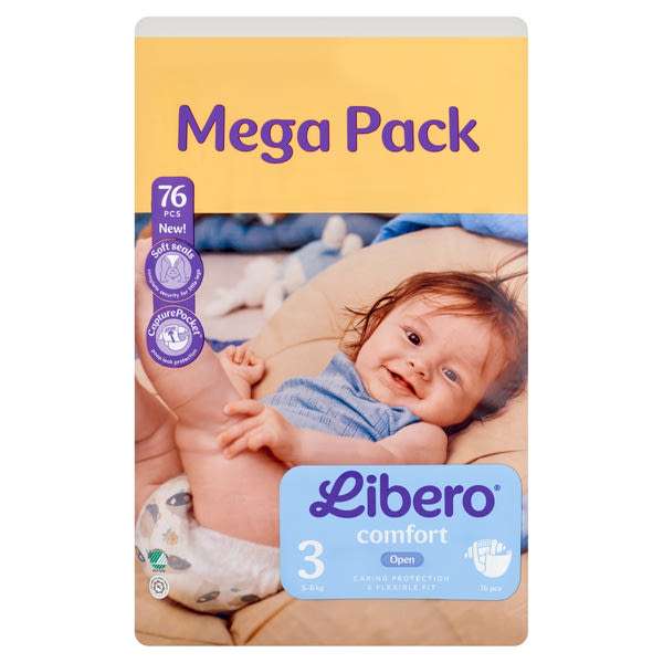 Libero Comfort nadrágpelenka, méret: 3, 5-8 kg - 76 db