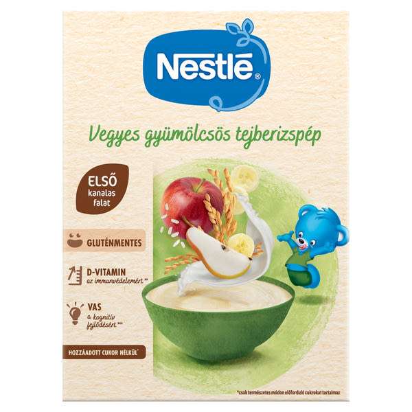 Nestlé vegyes gyümölcsös tejberizspép 6 hónapos kortól - 200 g