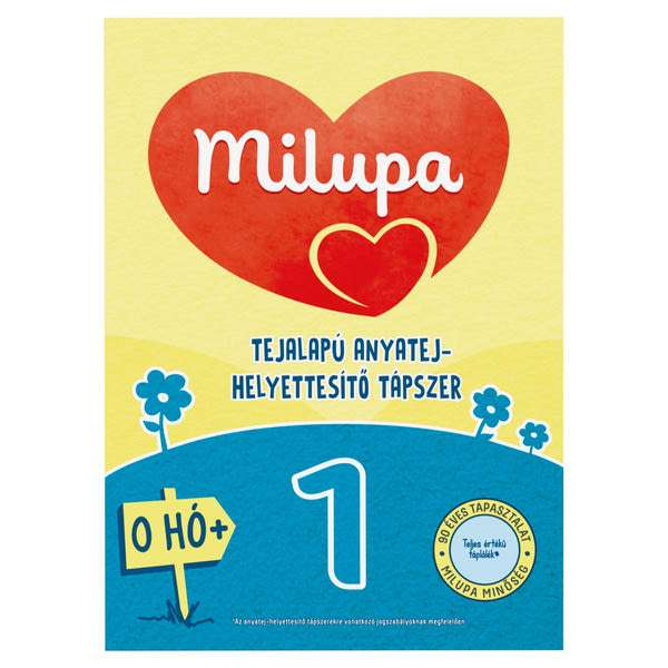 Milupa 1 tejalapú anyatej-helyettesítő tápszer 0 hónapos kortól - 600 g