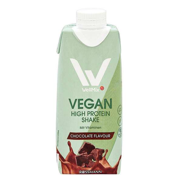 WellMix Vegán magas fehérjetartalmú ital csokoládé Ízű - 330 ml