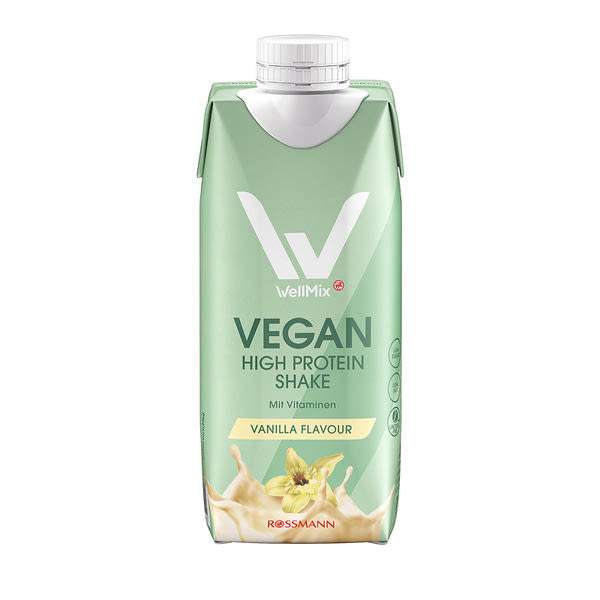 WellMix Vegán magas fehérjetartalmú ital vanília Ízű - 330 ml