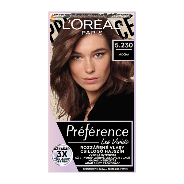 L'Oréal Paris Préférence Vivid Colors tartós hajfesték /5.230 mocha - 1 db