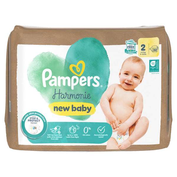 Pampers Harmonie bugyipelenka méret: 2, 4kg-8kg - 32 db