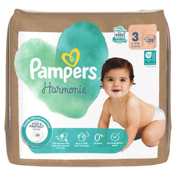 Pampers Harmonie bugyipelenka méret: 3, 6kg-10kg - 28 db