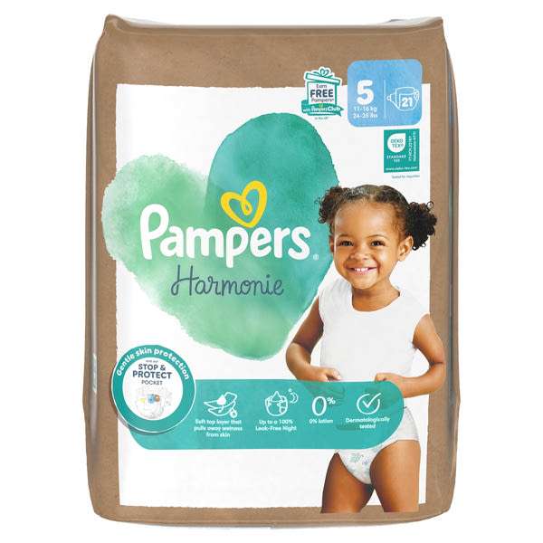 Pampers Harmonie bugyipelenka méret: 5, 11kg-16kg - 21 db