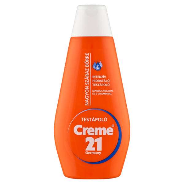 Creme 21 intenzív hidratáló testápoló mandulaolajjal és E-vitaminnal - 400 ml