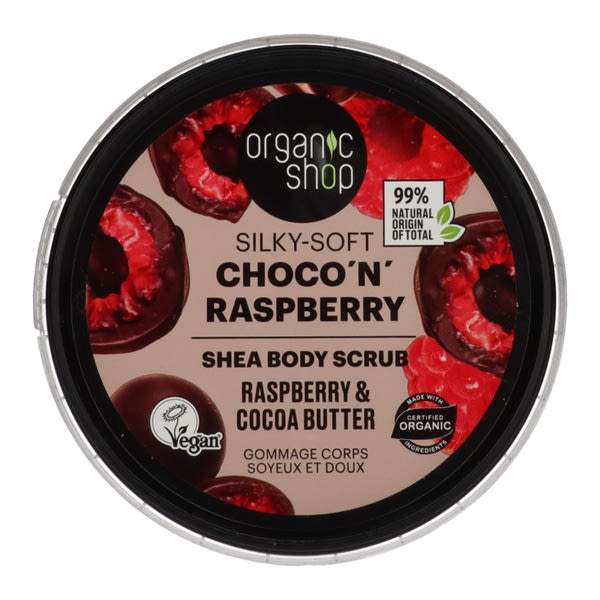 Organic Shop Choco 'N' Raspberry testradír - 250 ml