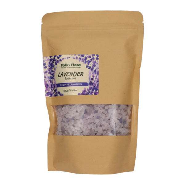 Folk&Flora nyugtató fürdősó levendulával.  - 500 g