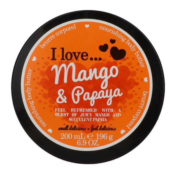 I Love tápláló testvaj mangóval és papayával - 200 ml