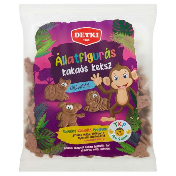 Detki állatfigurás kakaós keksz kalciummal - 160 g