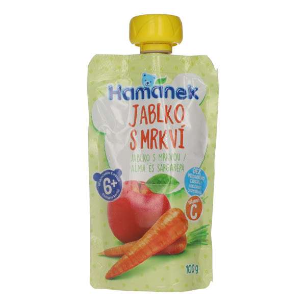 Hame alma-sárgarépa gyümölcspüré 6 hónapos kortól - 100 g