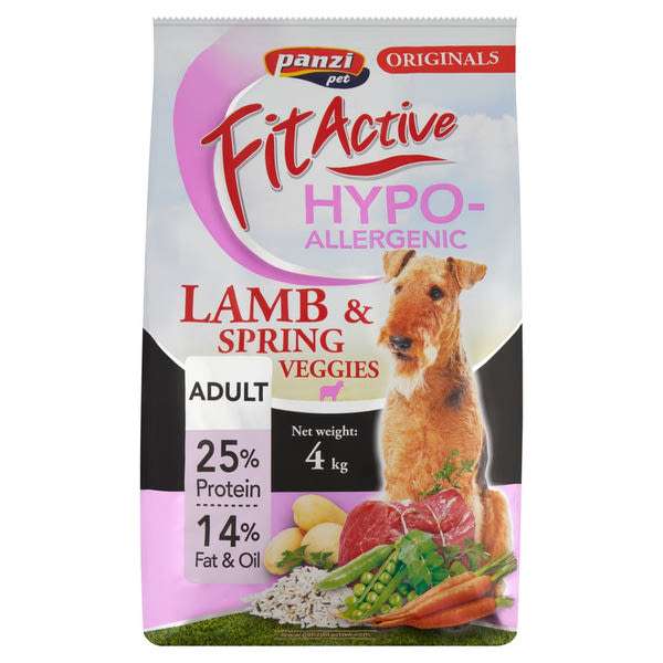 FitActive Originals Adult Hypoallergenic szárazeledel felnőtt kutyáknak báránnyal - 4 kg