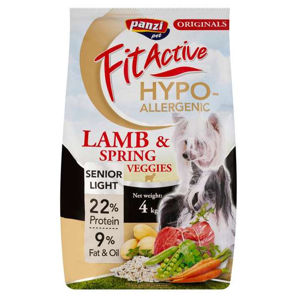 FitActive Originals Senior Hypoallergenic szárazeledel kutyáknak báránnyal - 4 kg