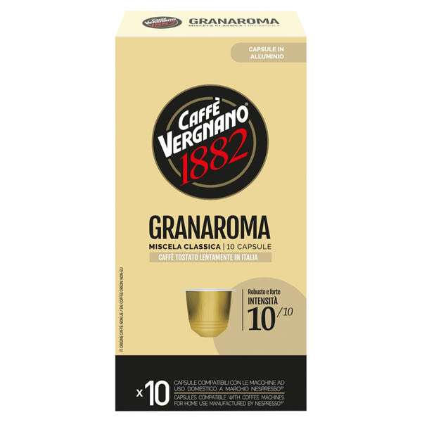 Vergnano Granaroma Nespresso kompatibilis kapszula - 55 g