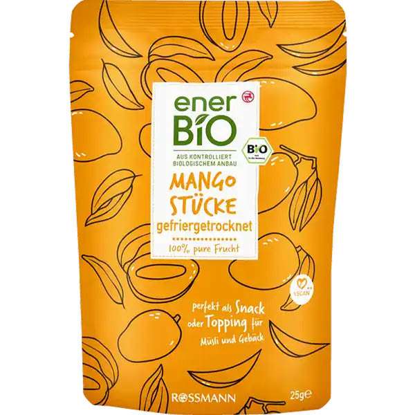 Ener-bio szárított mangó darabok - 25 g