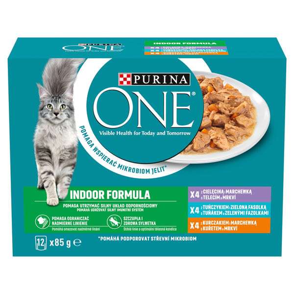 Purina One alutasak macskáknak csirkével, borjúval, tonhallal 12x85 g - 1020 g