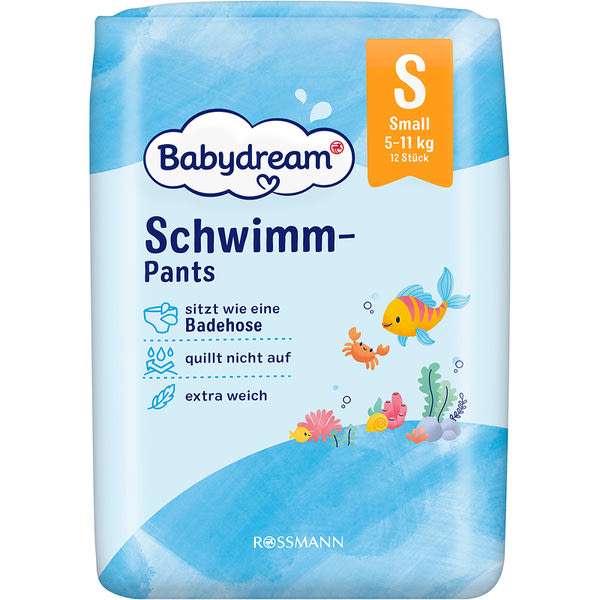Babydream úszópelenka S-es méret 5-11 kg - 12 db