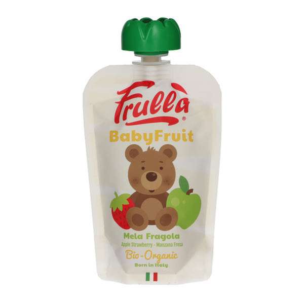 Frulla Bio gyümölcspüré alma - eper 6 hónapos kortól - 100 g