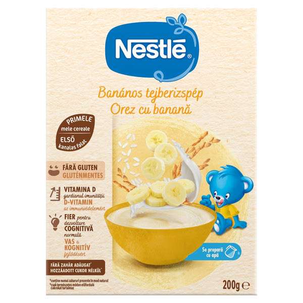 Nestle banános tejberizspép 6 hónapos kortól - 200 g