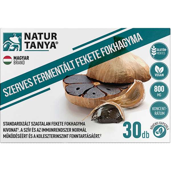 Natur Tanya Fermentált fekete fokhagyma - 30 db