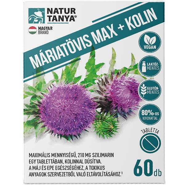 Natur Tanya Máriatövis Max+Kolin tabletta - 60 db
