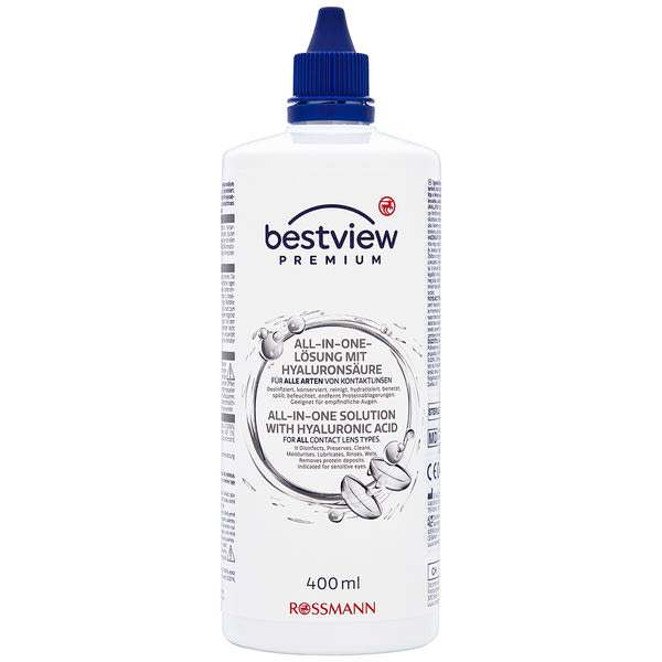 Best View kontaktlencse folyadék hialuronnal - 400 ml
