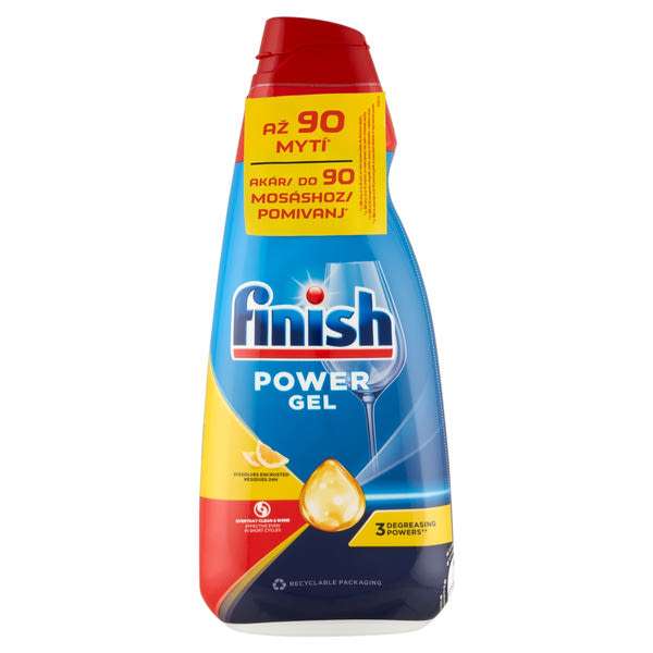Finish Power All In One Gel Lemon gépi mosogató gél 2x900 ml - 1800 ml