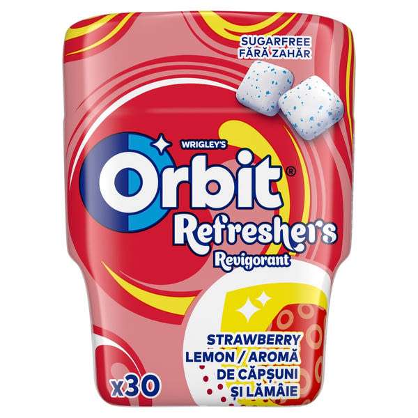 Orbit Refreshers Bottle Strawberry Lemon rágó - 67 g