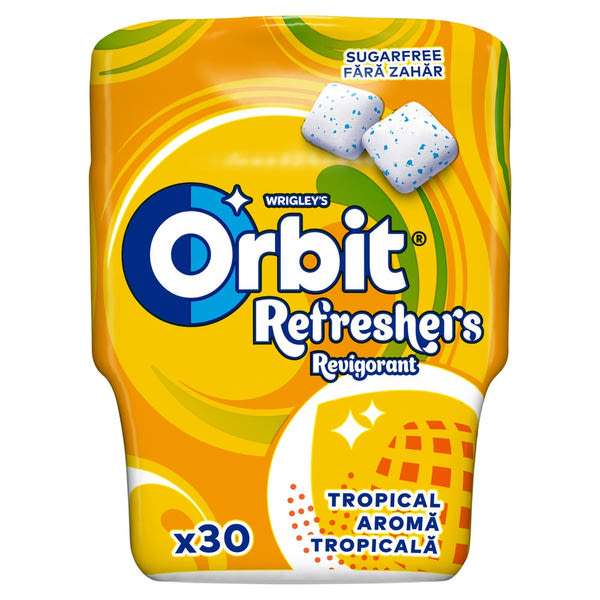 Orbit Refreshers Bottle Tropical rágó - 67 g