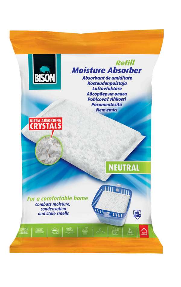 Bison páramentesítő utántöltő tasak, illatmentes - 450 g