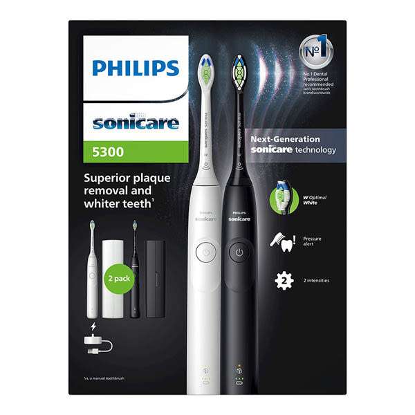 Philips Sonicare Series 5300 HX7109/01 szónikus elektromos fogkefe dupla csomag - 2 db