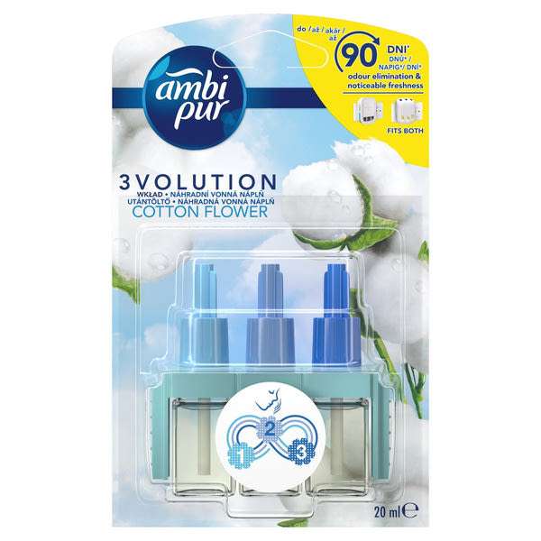 Ambi Pur 3volution Cotton Flower  elektromos légfrissítő - 20 ml
