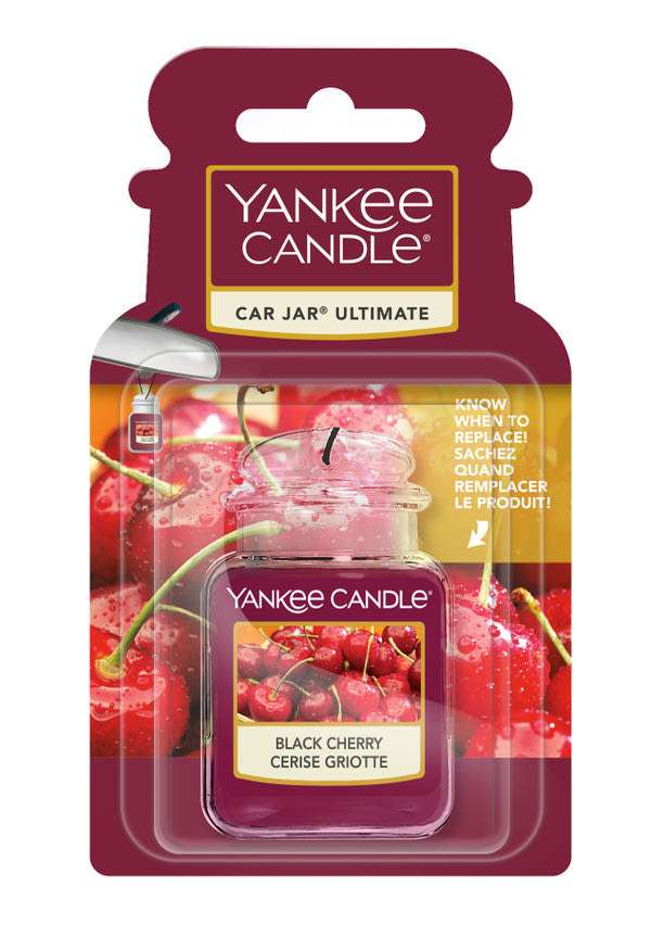 Yankee Candle autóillatosító fekete cseresznye illattal - 1 db