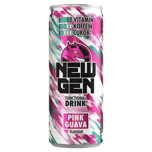 Hell New Gen Pink Guava szénsavas ital - 250 ml