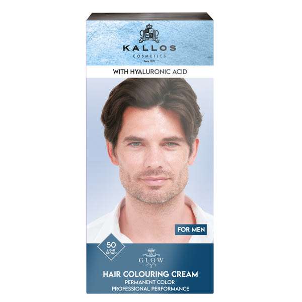 Kallos Glow tartós krémhajfesték /50 világos barna - 60 ml