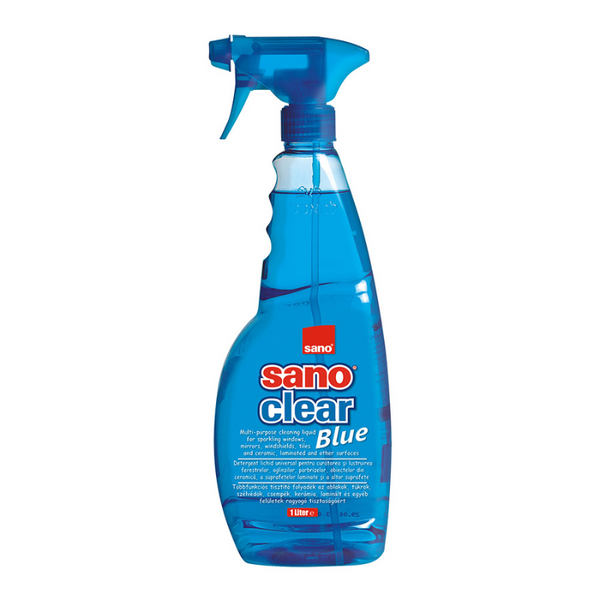 Sano Clear Blue ablak- és tükörtisztító spray - 1000 ml