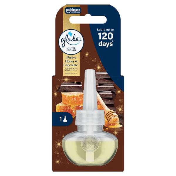 Glade Festive Honey & Chocolate elektromos légfrissítő készülék utántöltő - 20 ml