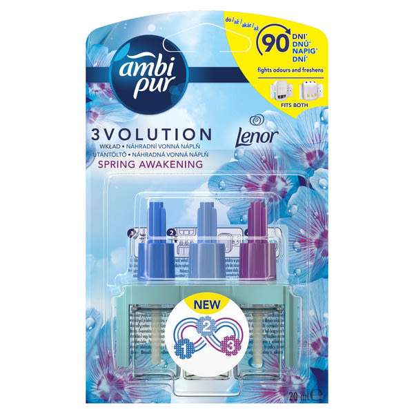 Ambi Pur 3Volution Lenor Spring Awakening elektromos légfrissítő-utántöltő - 20 ml