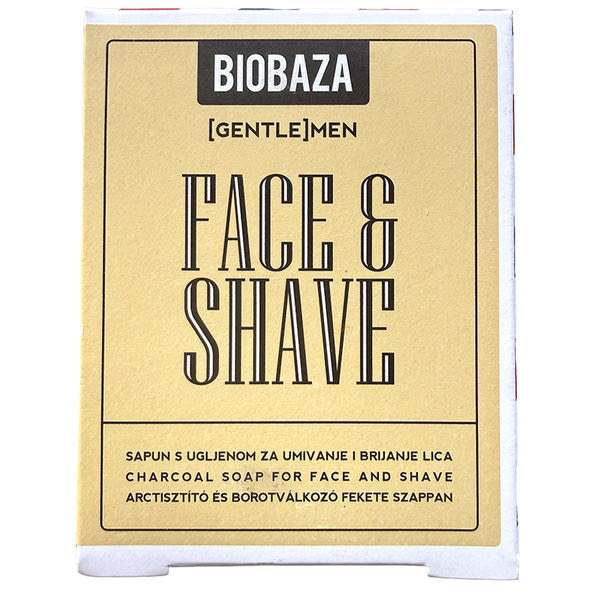 Biobaza Men arctisztító és borotválkozó szappan - 100 g
