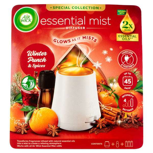 Air Wick Winter Punch & Spices aroma diffúzor készülék utántöltővel - 20 ml