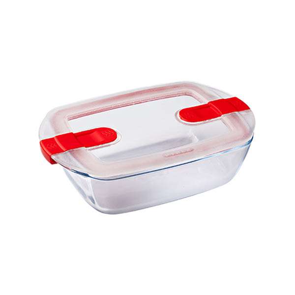 Pyrex Cook & Heat üveg sütőtál műanyag fedővel 1,1 l - 1 db
