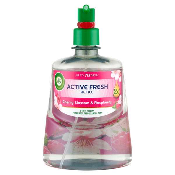 Air Wick Active Fresh Cherry Blossom & Raspberry automata légfrissítő utántöltő - 228 ml