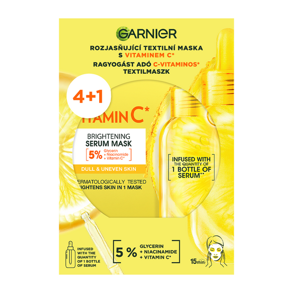 Garnier Brightening fátyolmaszk copack - 5 db