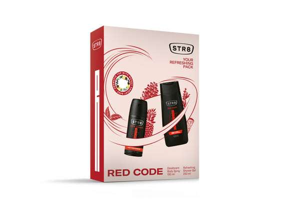 STR8 Red Code dezodor és tudfürdő ajándékcsomag - 1 db