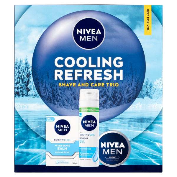 NIVEA MEN Cooling Refresh Shave and Care Trio ajándékcsomag - 1 db