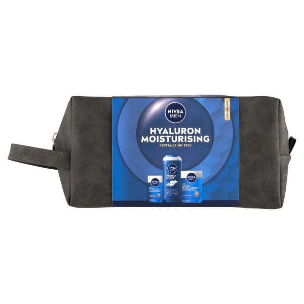 NIVEA MEN Hyaluron Moisturising Revitalizing Trio ajándékcsomag - 1 db