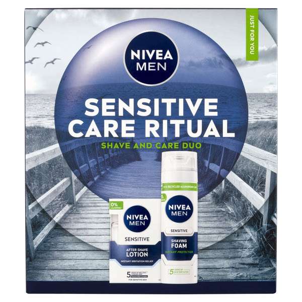 NIVEA MEN Sensitive Care Ritual Shave and Care Duo ajándékcsomag - 1 db