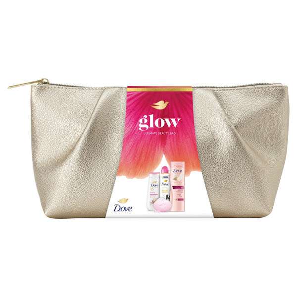 Dove Glow ajándékcsomag neszesszerrel - 1 db